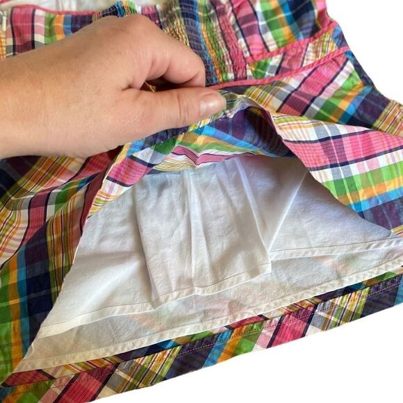 Lily Pulitzer Plaid Strapless Top Size 4 - Picture 5 of 6